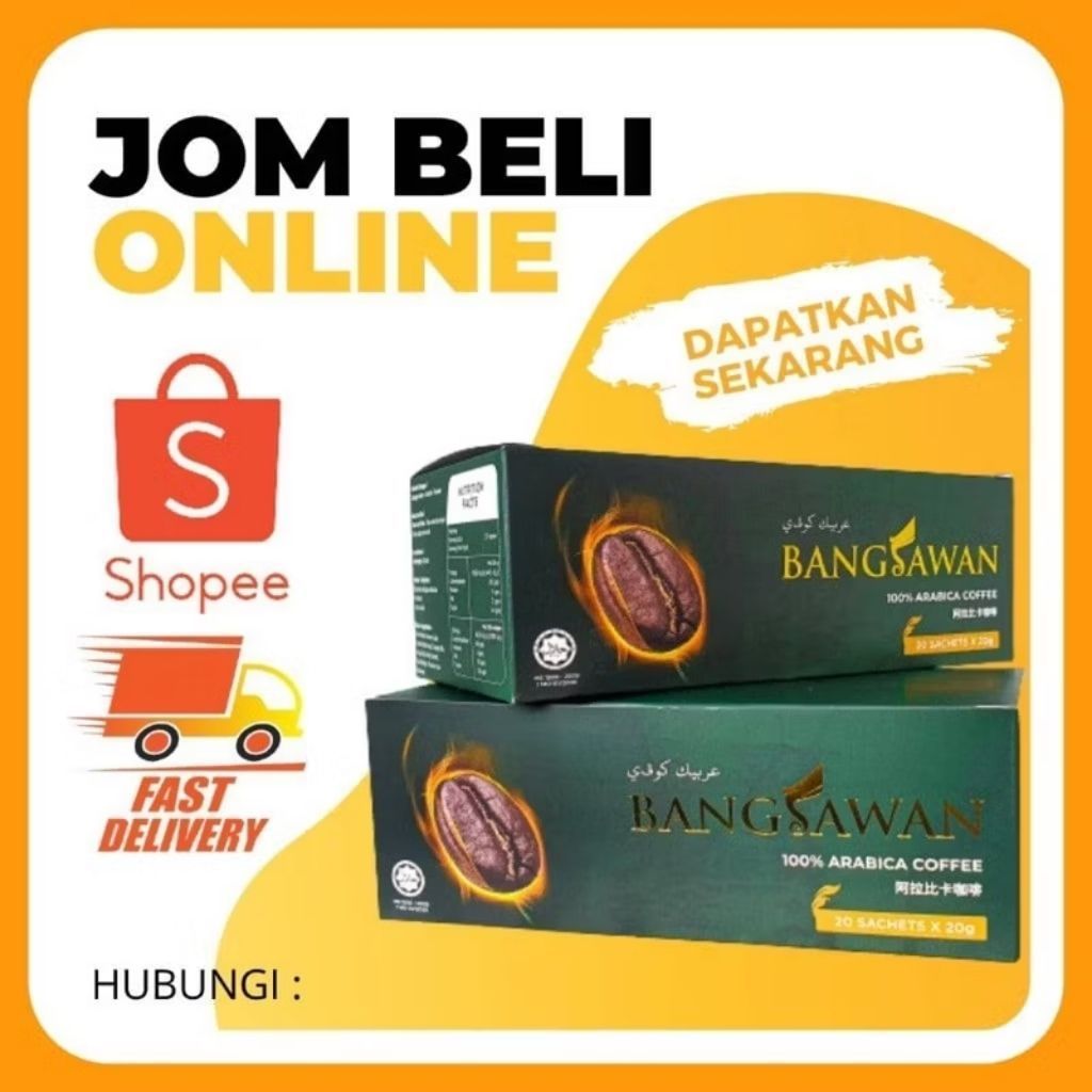 🔥BANGSAWAN KOPI | TONGKAT ALI COFFEE | TAHAN L.M | ORIGINAL HQ 100% | READY STOCK🔥