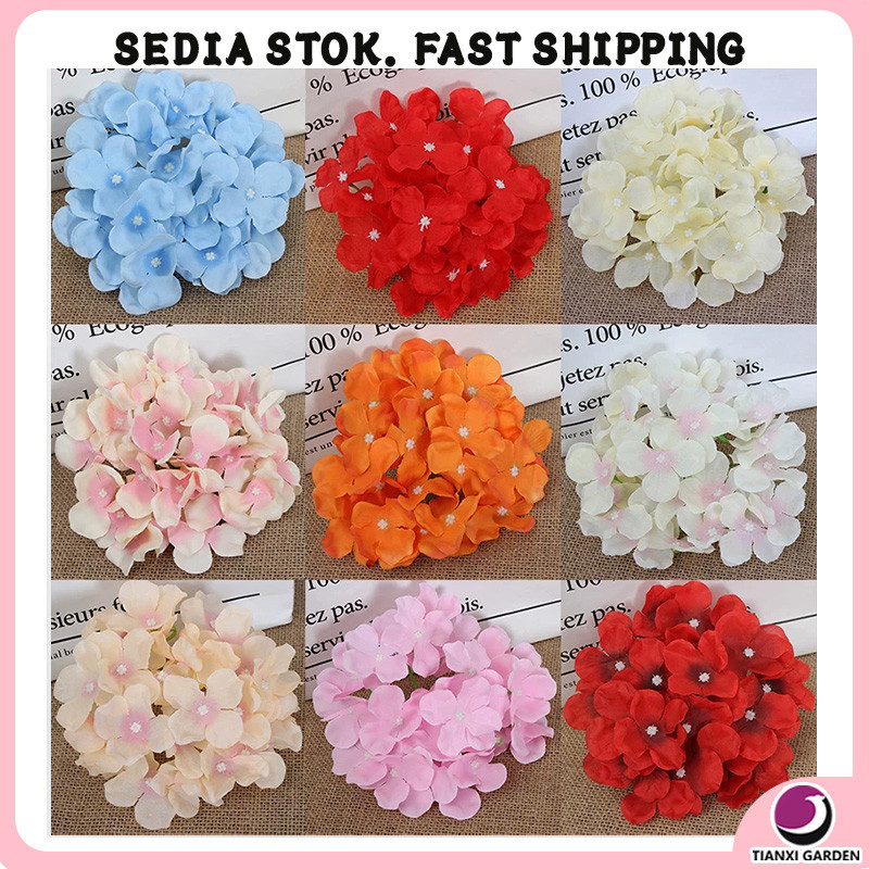 Artificial Big Batang Hydrangea Bouquet Flower Festive Decor Homeliving Home Decor Bunga Hiasan
