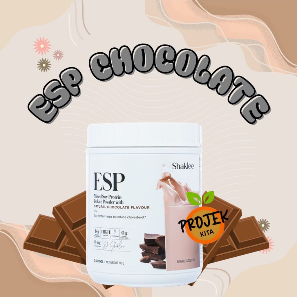 SHAKLEE ESP Mixed Soy Protein with chocolate flavour (Kulit Lebih Gebu, Cantik Sihat Tubuh Badan)