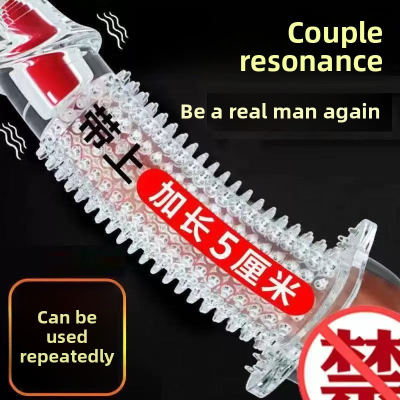 Vibrating Condom berduri Condom tahan lama Men Extended & Thickened Kondom berduri tahan lama Condom bearing Condom s