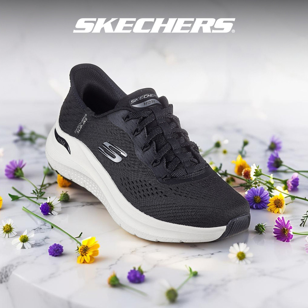 Skechers Women Slip-ins Sport Arch Fit 2.0 Easy Chic Casual Shoes - 150066-BLK Perempuan