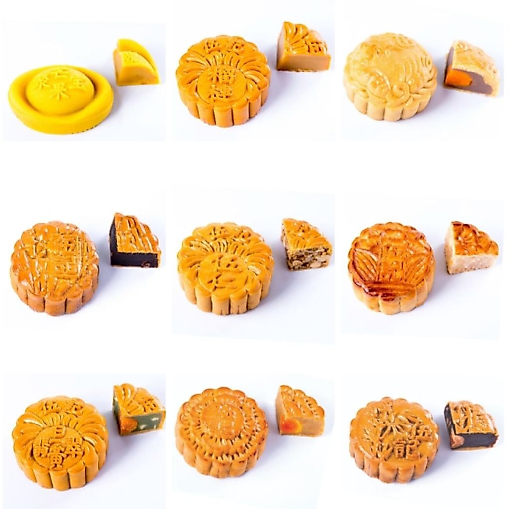 Penang NG KEE Mooncake Durian Coconut Pandan Lotus Mung Red Bean Shanghai Yam Yolk Mixed Nuts 槟城伍记传统上海芋泥大月饼家红豆沙椰莲蓉榴莲伍仁金腿