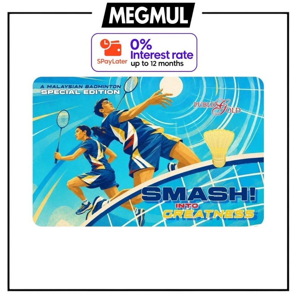 Public Gold 1g 999.9 Gold Bar (Limited Collection) Badminton - Salam Aidilfitri&hellip;