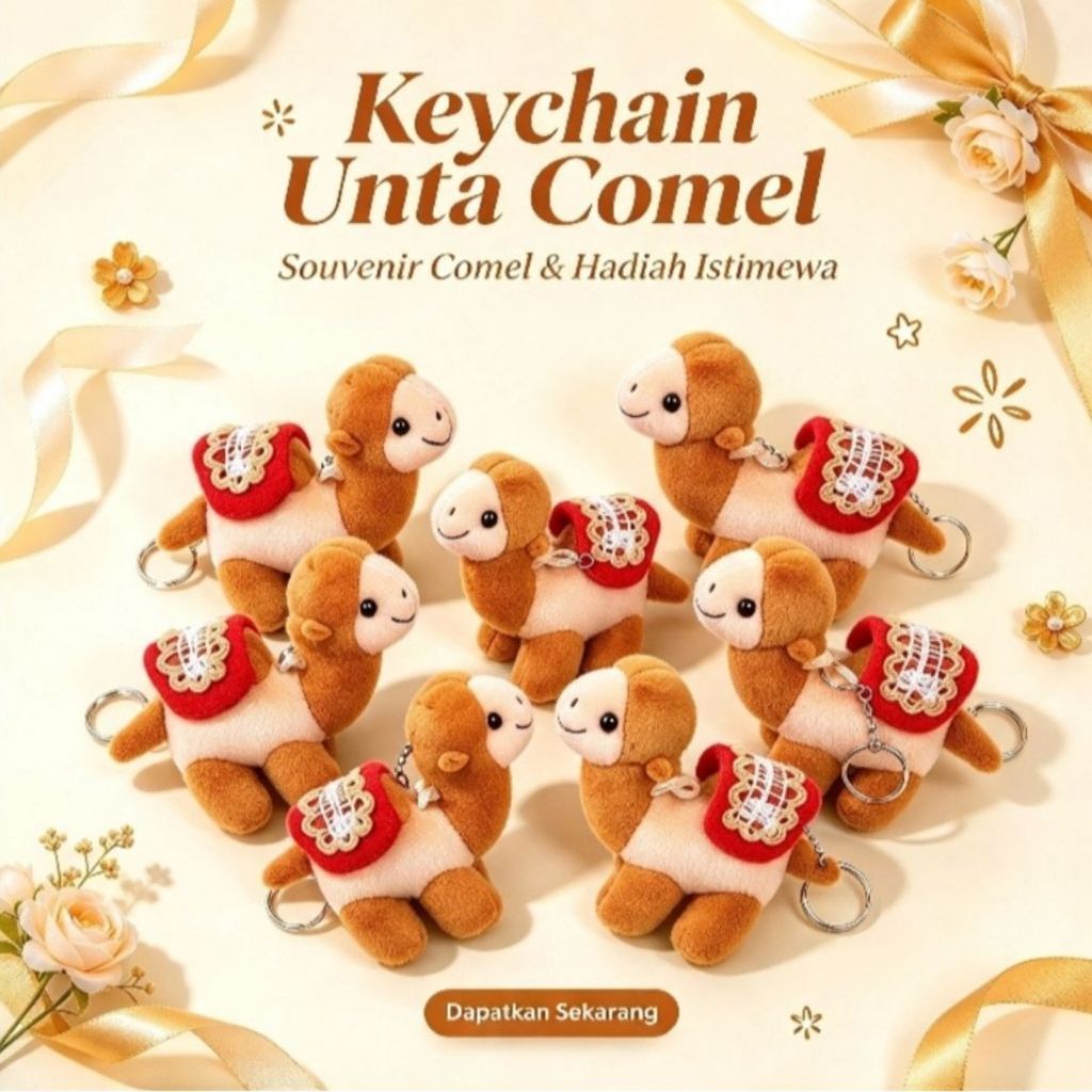 GANTUNGAN UNTA CAMEL DOLL KEYCHAIN SOUVENIR UMRAH HAJI DOORGIFT