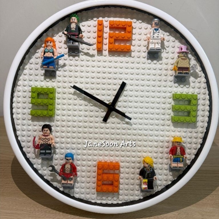 One Piece & Toy Story Lego Wall Clock