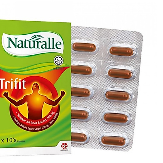 Naturalle Trifit Tongkat Ali + Ginkgo + Zinc 3in1 Caps 10's (sepapan)