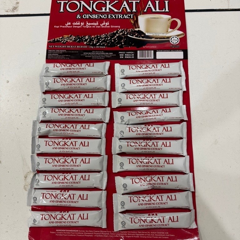 Kopi Tongkat Ali Papan (24g x 20 Paket)