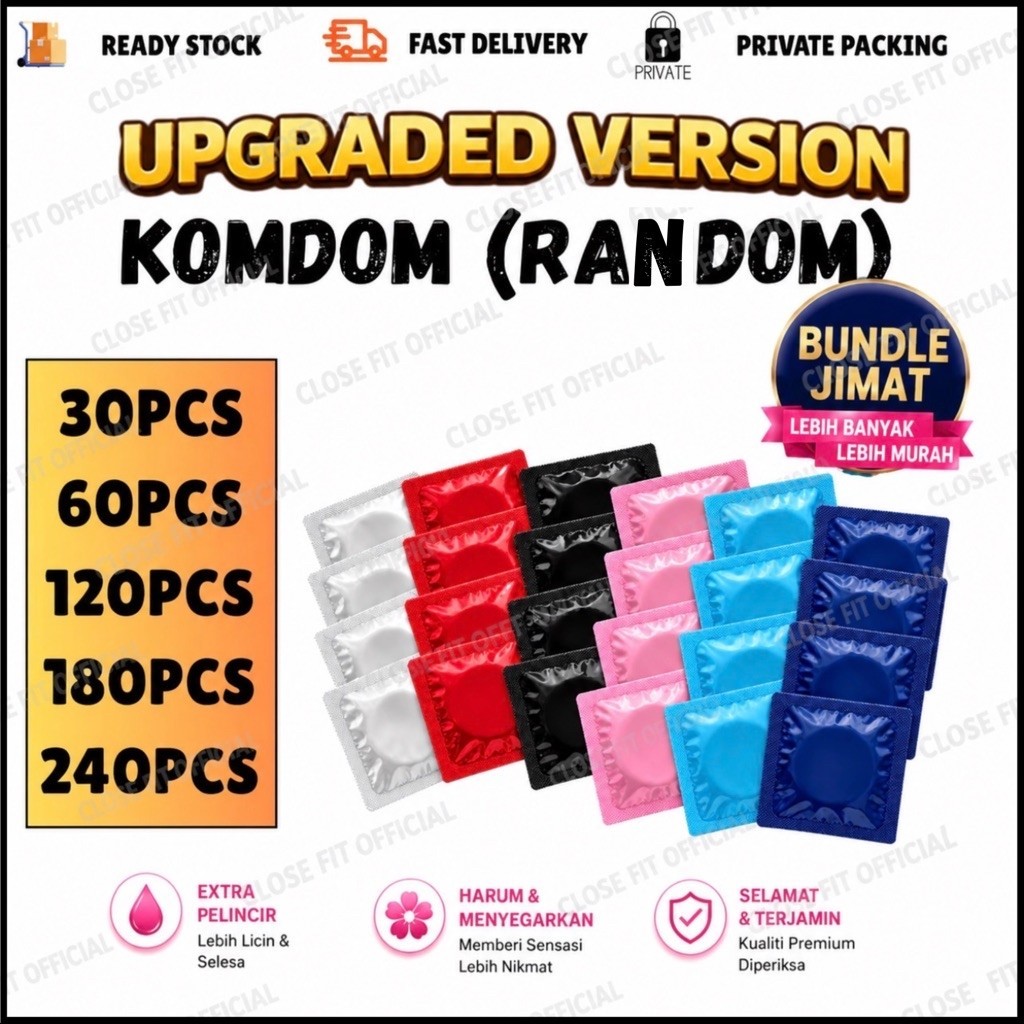 KONDOM EXTRA PELINCIR | LEBIH LICIN & SELESA | BUNDLE JIMAT 30’s 60’s 120’s 180’s 240’s RANDOM