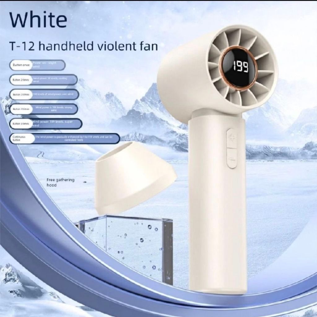 199 Speed Portable USB Mini Fan kipas mini kipas tangan Mini Fan Rechargeable Handheld Fan with Led Display
