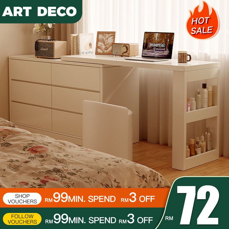 Dressing Table Vanity Table Study Table with Book Shelf L Shape Table Computer Table Drawer Storage Table Makeup Table