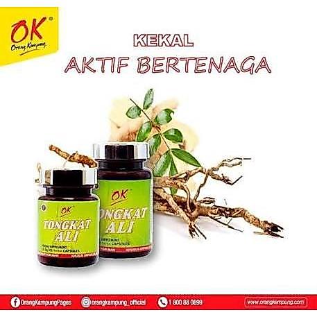 ORANG KAMPUNG OK KAPSUL TONGKAT ALI 25 & 50 KAPSUL ORIGINAL KELULUSAN KKM MAL (MAL19970811T)
