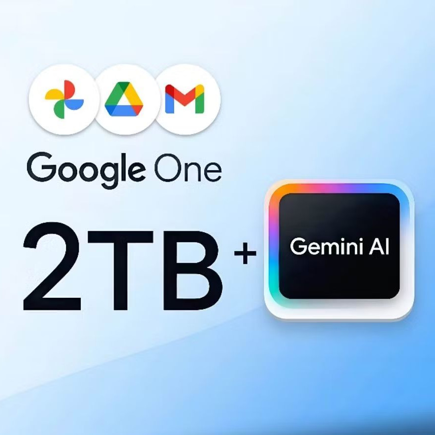 2Tb Storage +Google Gemini Ai Pro 1YEAR Account ,(Nkmurah lagi boleh PM di telegram:@Redhairrr
