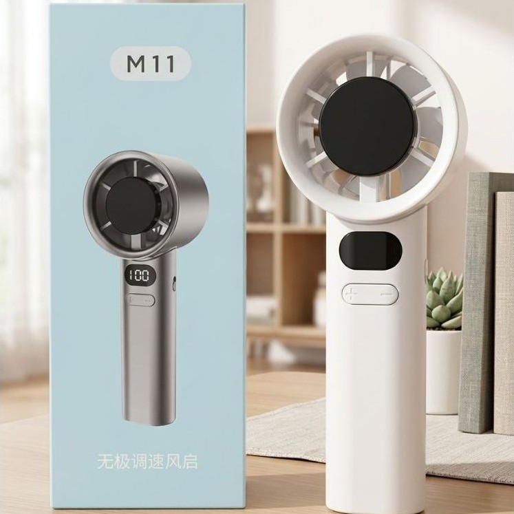 Fan Portable USB Mini Fan Kipas mini Kipas tangan 120 Speed M11 Silver color