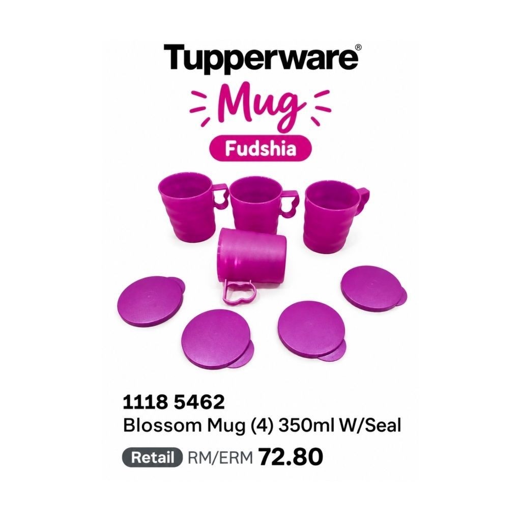 OFFER NOWTUPPERWARE MUG 350ML 1pc or 2pcs or 4pcs