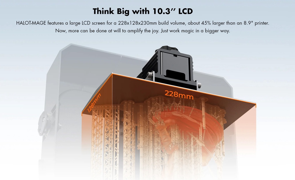 [new arrival] creality halot mage high speed 8k resin printing 3d printer 10.3
