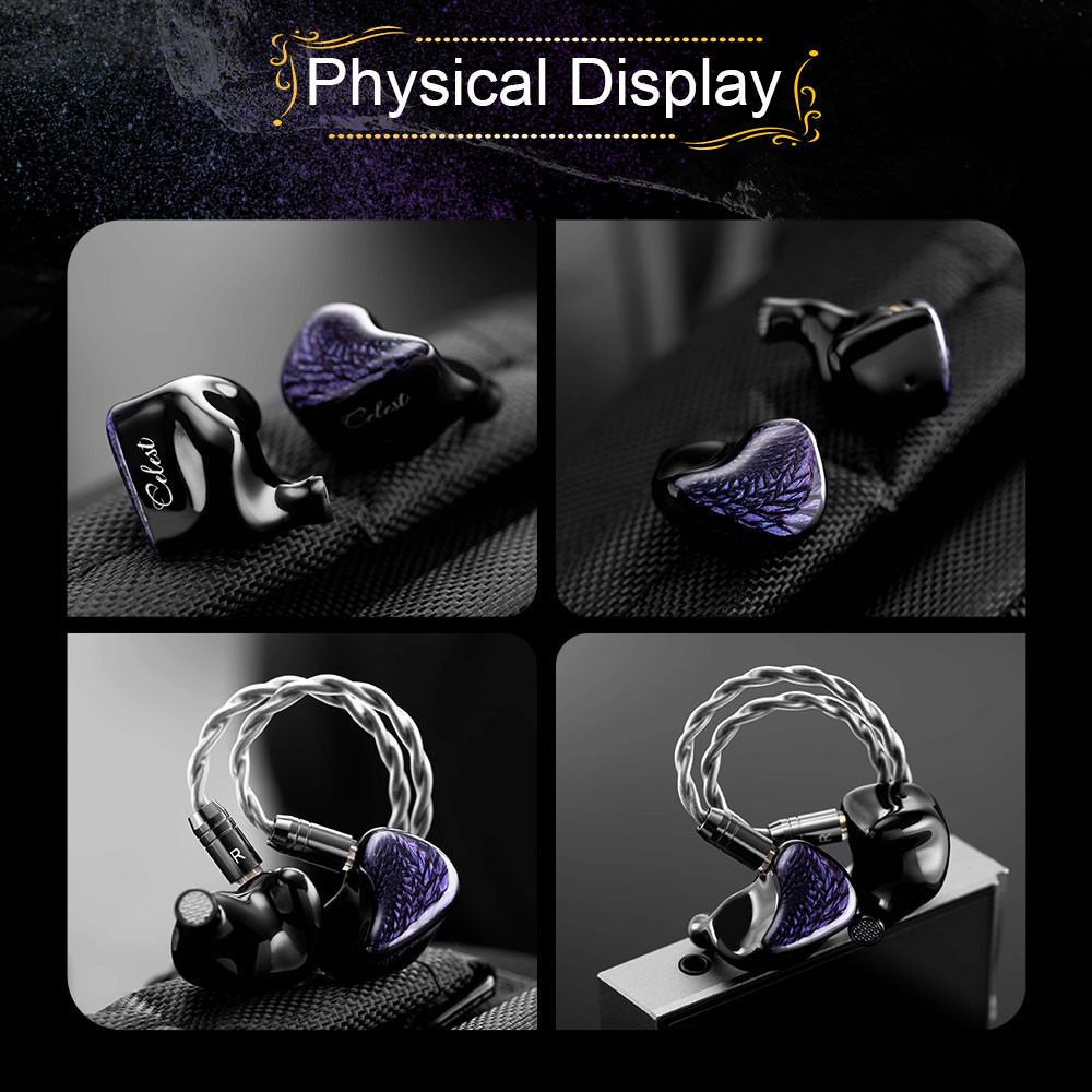 Kinera Celest Wyvern Black Pro, In-Ear Monitors: with 3 Plug Types