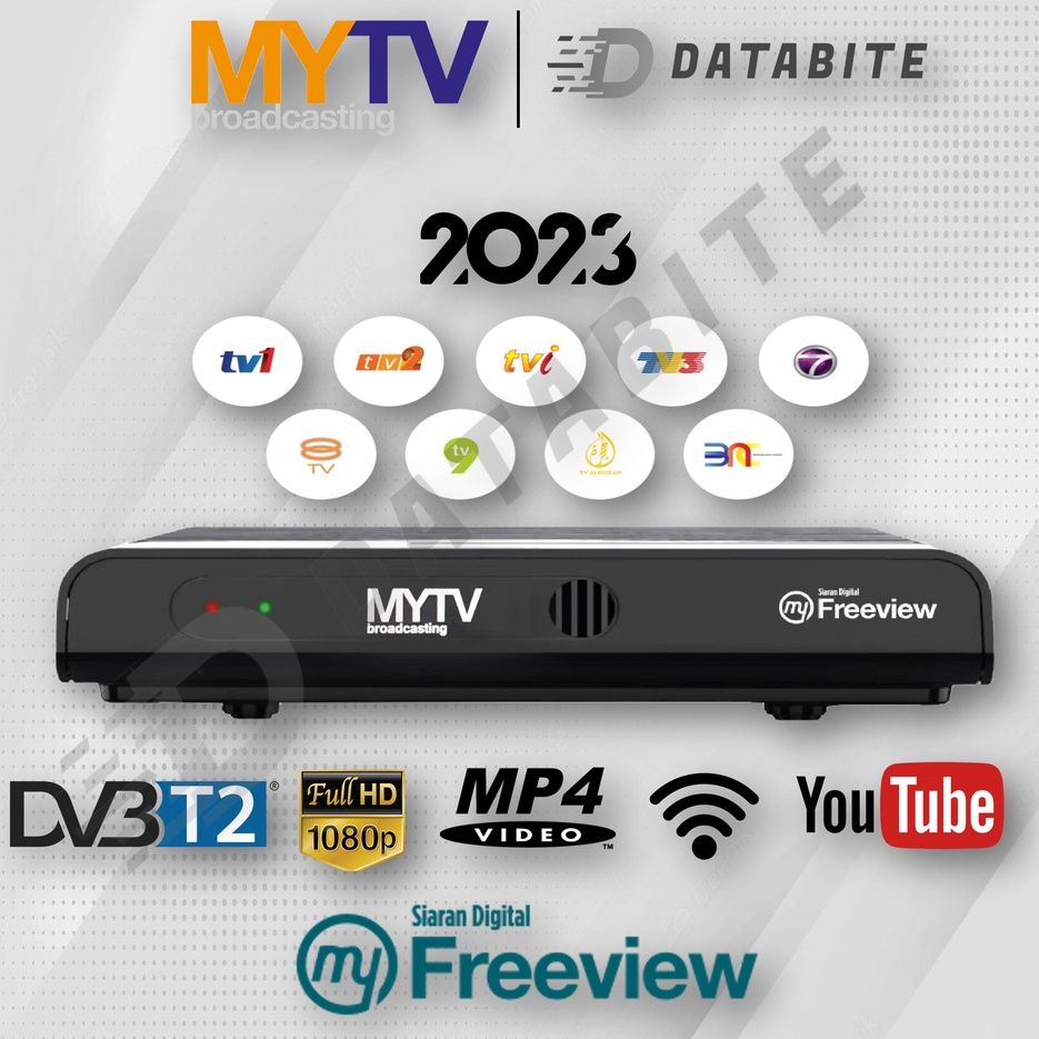 MyTv Decoder Original MCMC SIRIM Dekoder MYTV Broadcasting Tv Channel Antenna MyTv Box Receiver RTM TV3 Rekoder MP4 Play