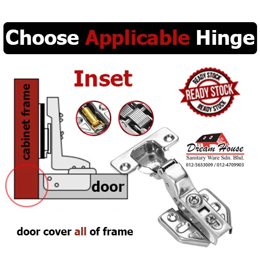 SUS 304 Hydraulic 7/8 soft close inset hinge door Hinge