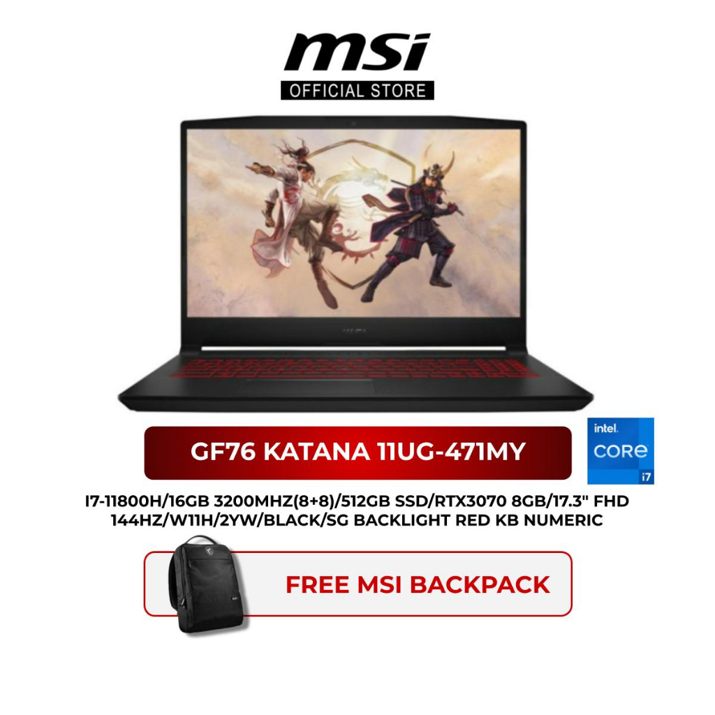 MSI Katana GF76 Price in Malaysia & Specs - RM5082 | TechNave