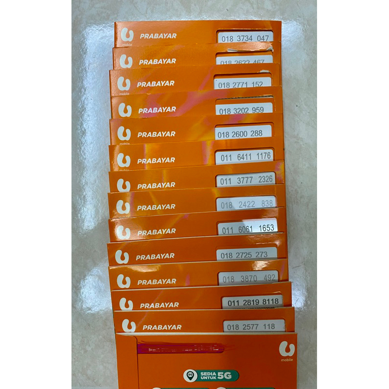U MOBILE PREPAID Tanpa Had U25/U35/U40 5G READY VIP NUMBER (U-2)