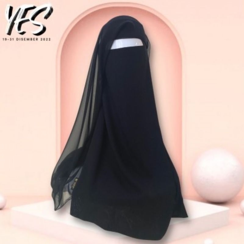 Niqab Safiyya Beads Niqab Yaman Asli Gred Aaa Yemeni Heejab Shopee Malaysia