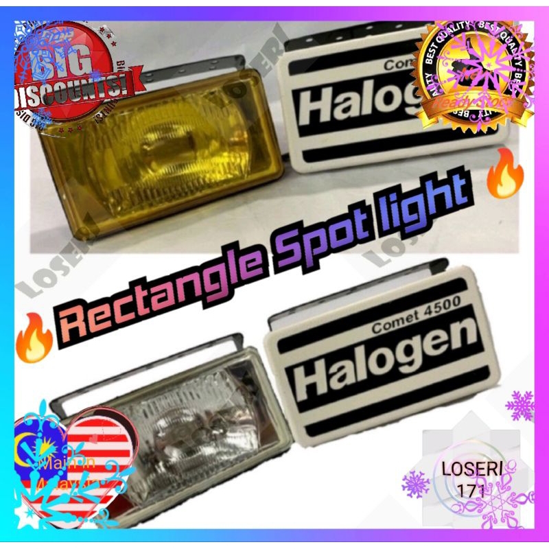 Loseri PREMIUM Truck/Lori Halogen Spotlight 12V or 24V White/Yellow ...