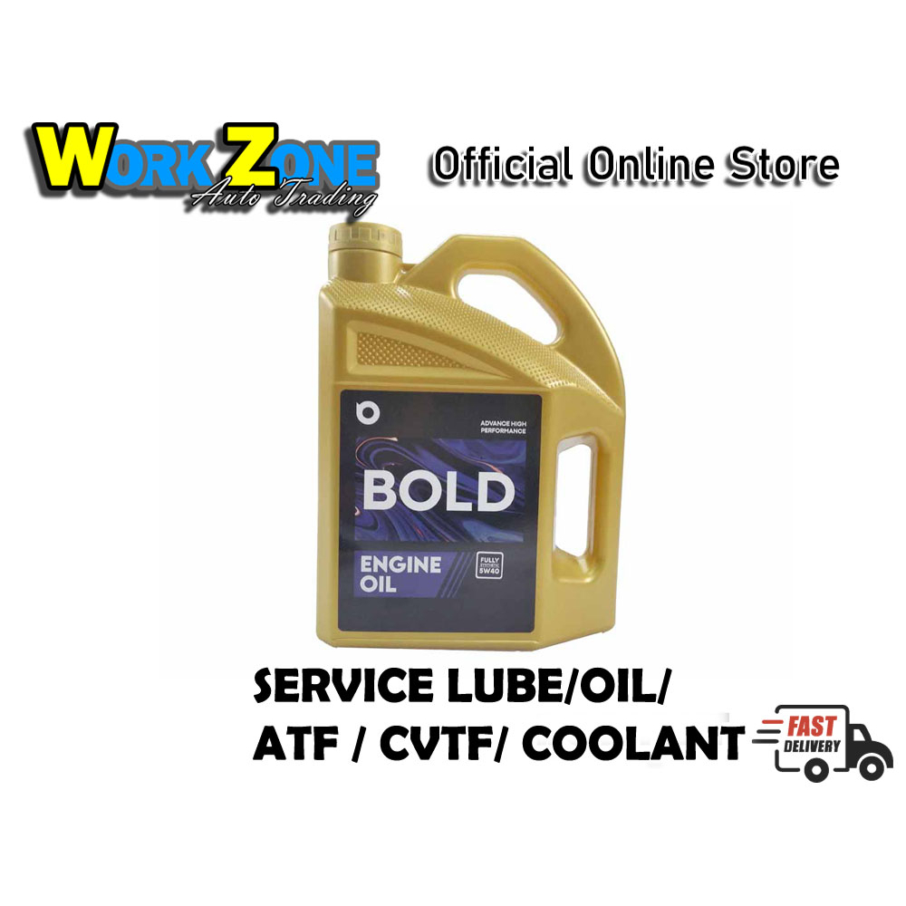 Bold 5w40 4L Fully Synthetic SP Engine Oil Car Lubricant 5w-40 Minyak Hitam Enjin Kereta 4L