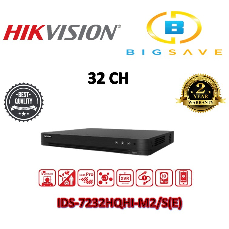 Hikvision Ch Channel Ids Hqhi M S E Ch P U H Acusense Dvr Shopee Malaysia