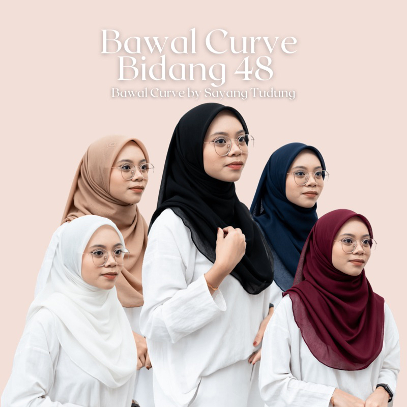 BAWAL CURVE COTTON VOILE BIDANG 48 | BAWAL CURVY | BAWAL CURVE BIDANG BESAR