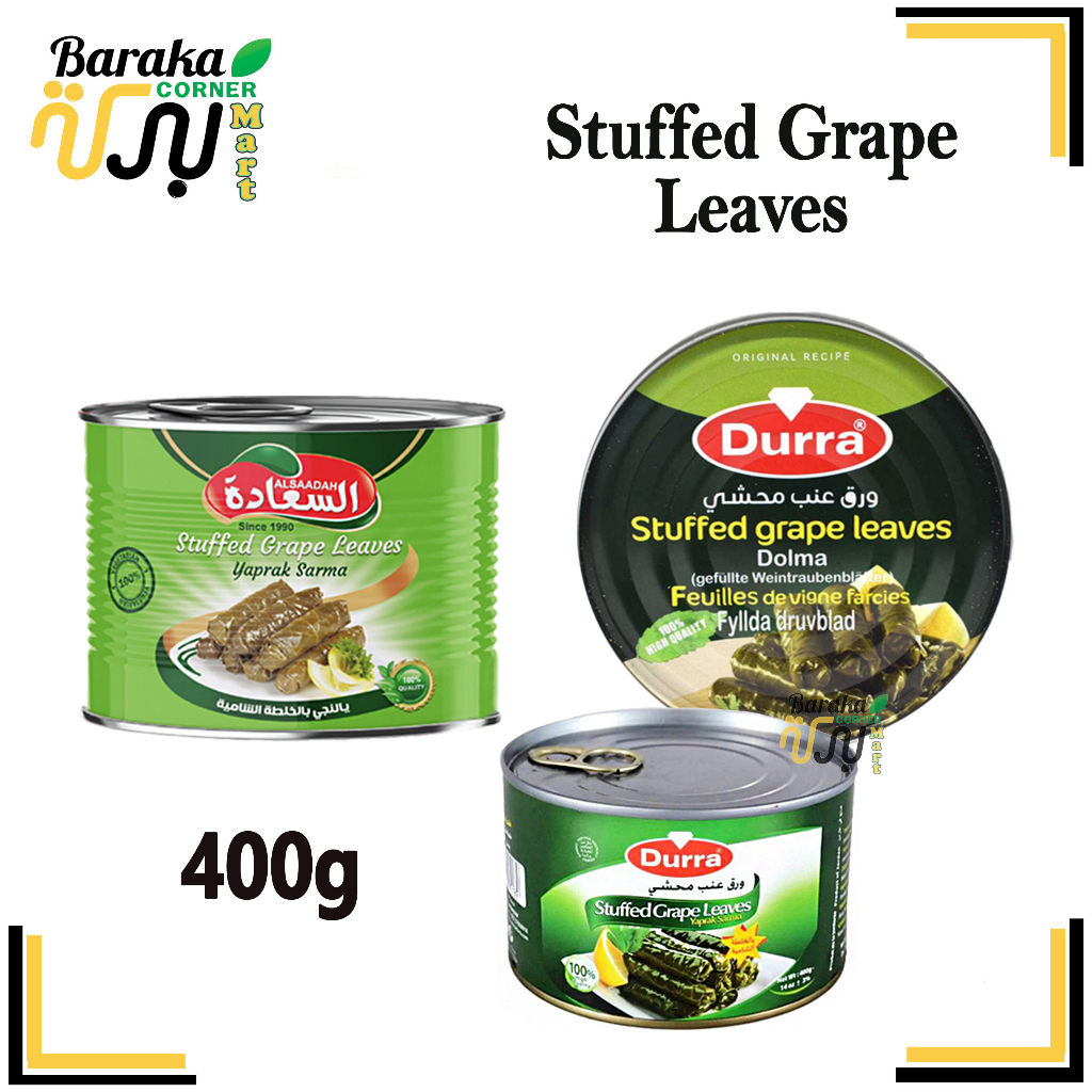 Durra Stuffed Grape Leaves Ready to Eat Al Saadah 400g Shopee Malaysia