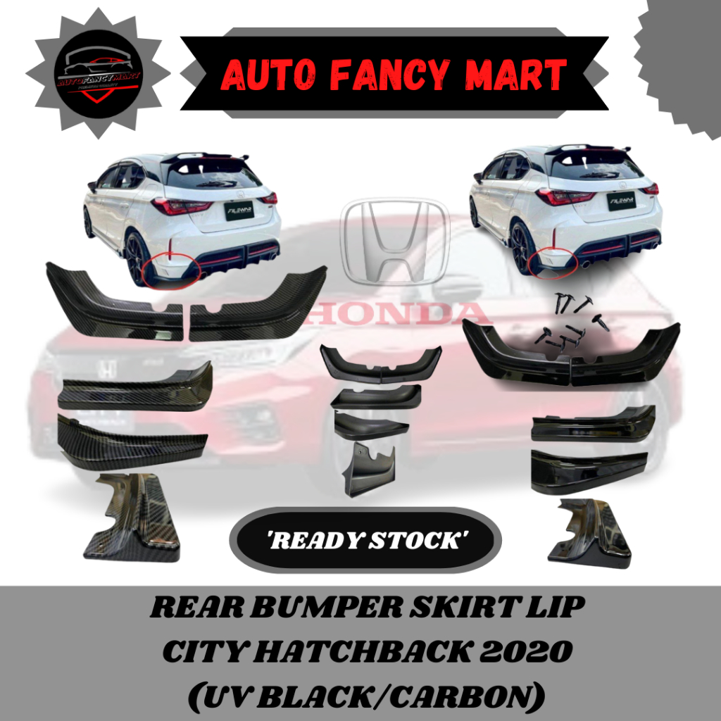 HONDA CITY 2022 GN2 RS HATCHBACK BODYKIT REAR BUMPER SKIRT DIFFUSER ...