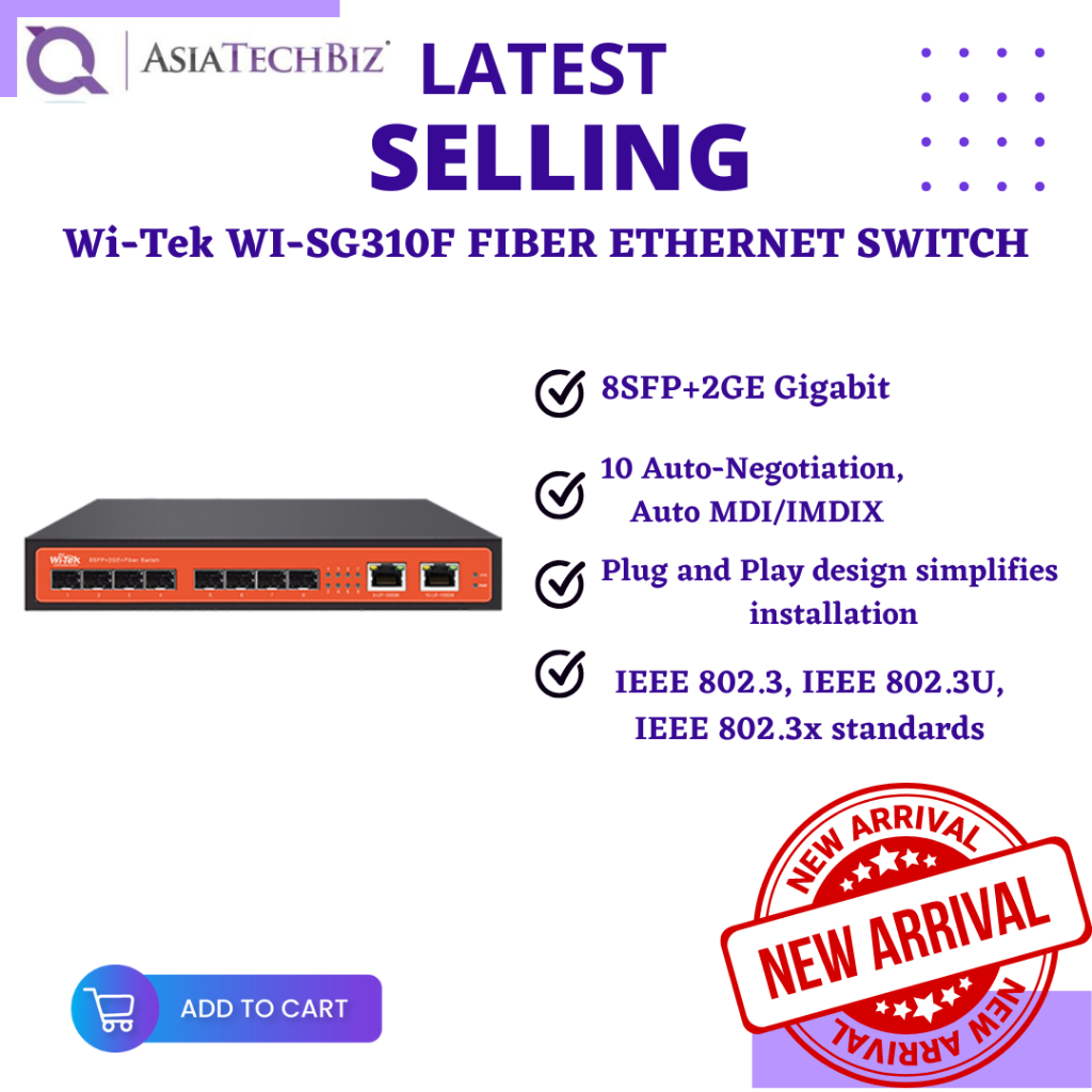 WiTek WISG310F FIBER SWITCH Shopee Malaysia