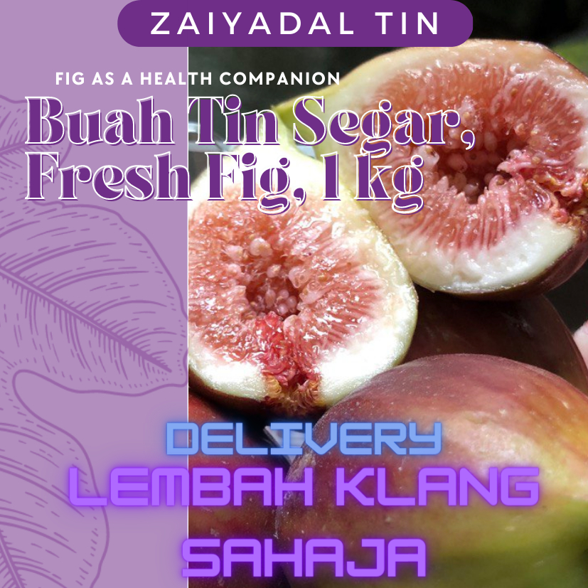 Zaiyadal Buah Tin Segar; Fresh Figs Fruit (1kg), Penghantaran kawasan Shah Alam, Putrajaya Puchong & Dengkil SAHAJA