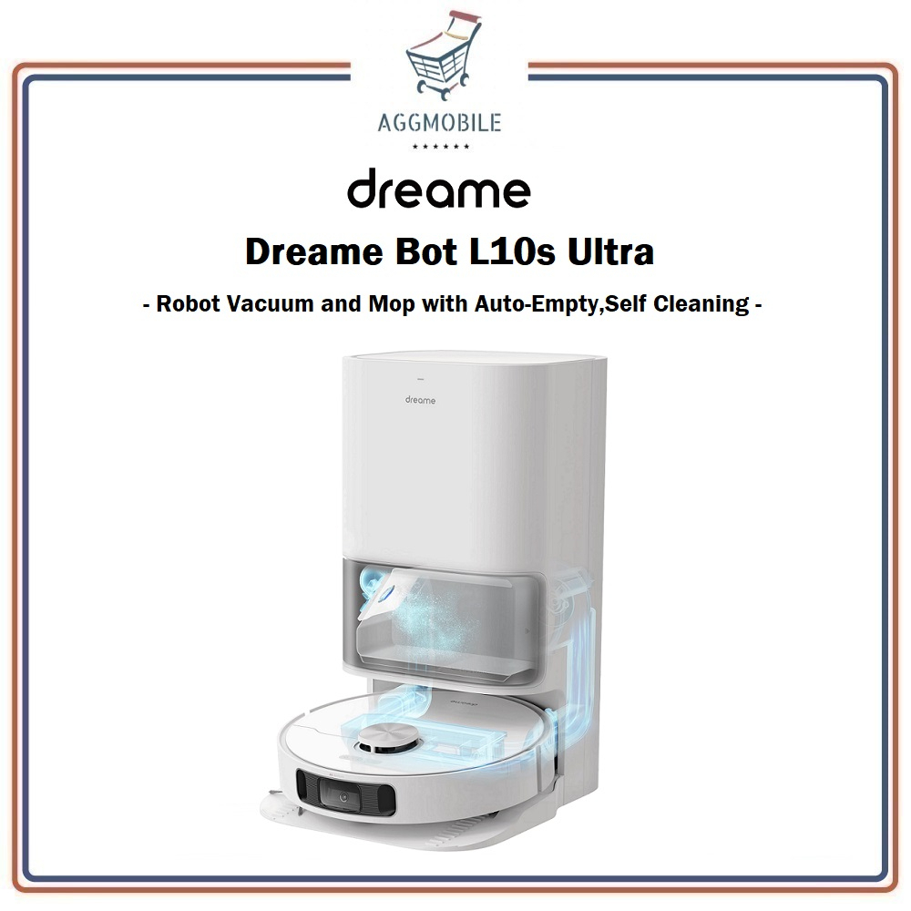 Dreame Bot L10s Ultra Smart Robot Vacuum & Mop Self Cleaning, AI+3D Navigation, Auto Empty, Wash, Hot Air Drying, Refill