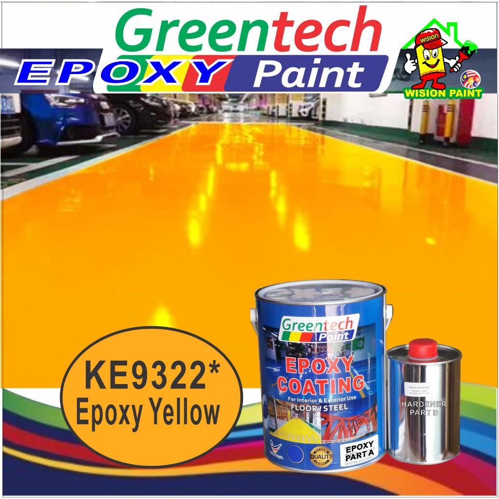 KE9322 * EPOXY YELLOW Epoxy Floor Paint ( GREENTECH EPOXY ) rumah epoxy