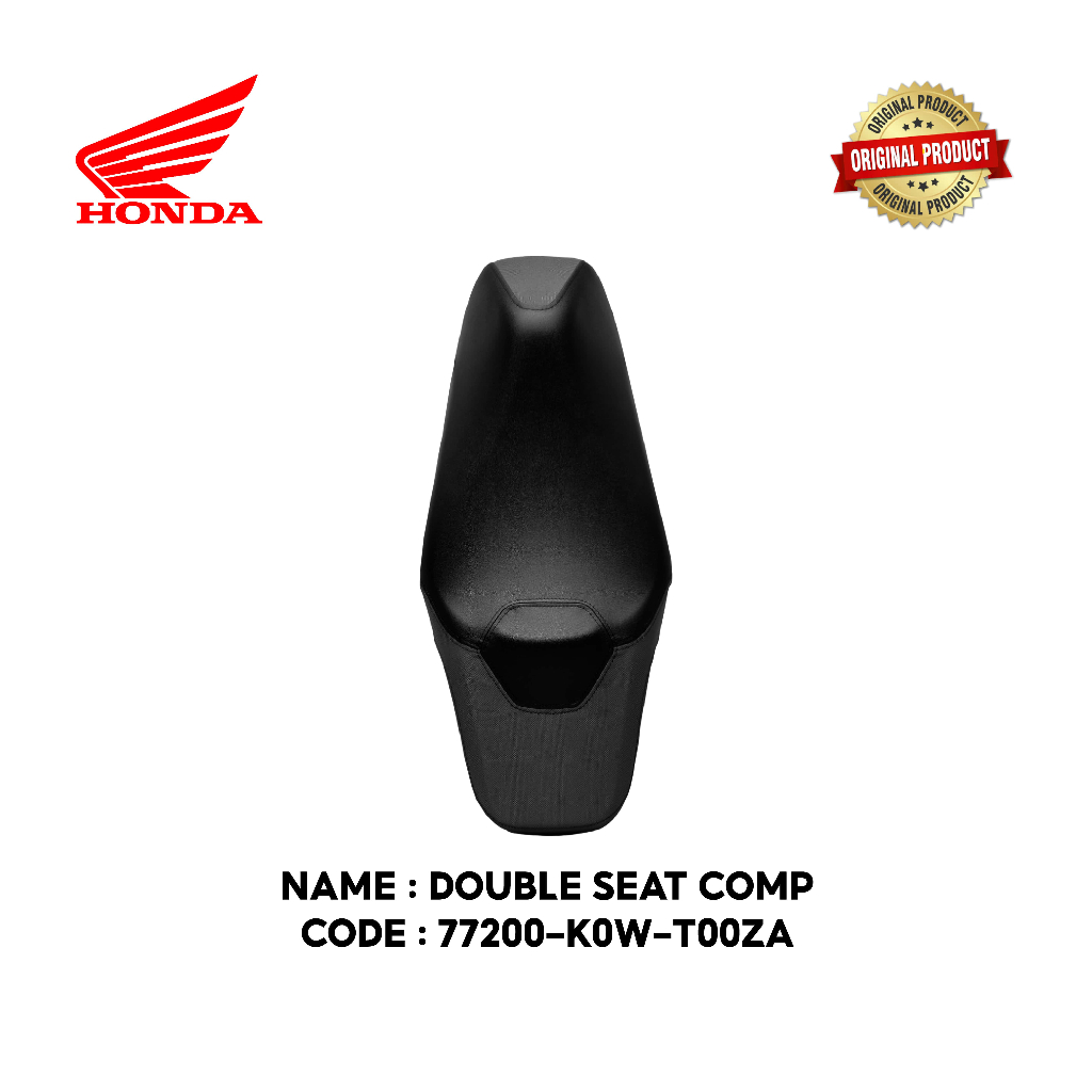 honda-adv150-seat-complete-double-oint-black-grey-77200-k0w-t00za