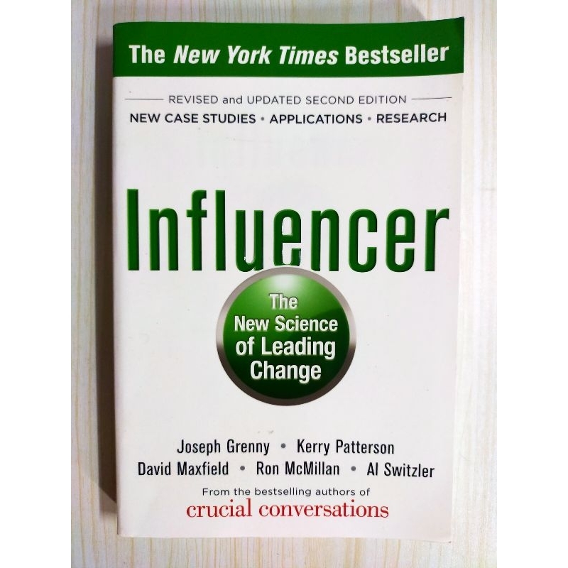 Influencer the new science of leading change preloved book shopee