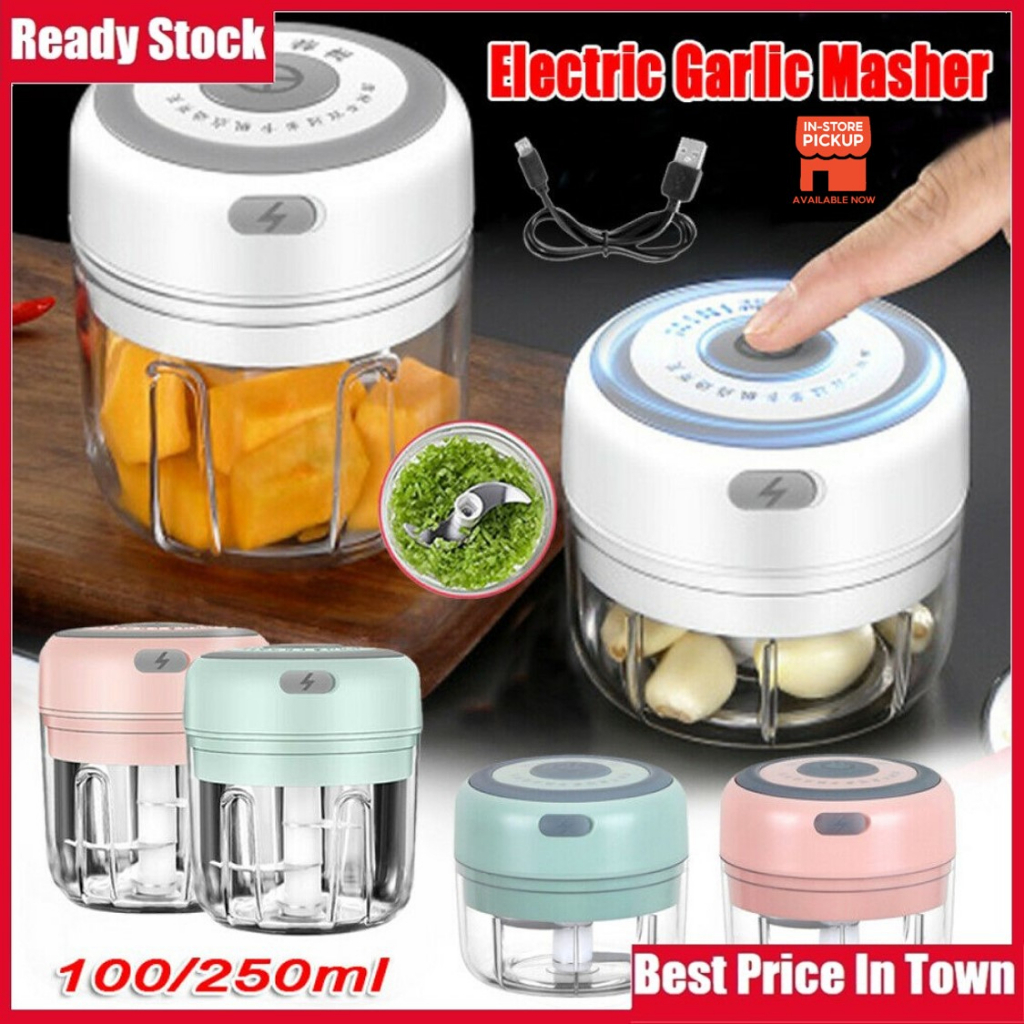 Mini USB Electric Garlic Masher Garlic Grinder Press Vegetable Chili Meat Grinder Chopper Kitchen Tools Food Grinder