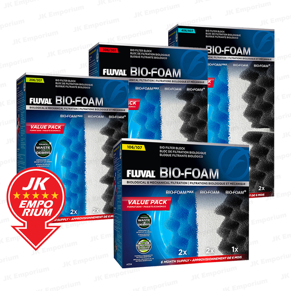 Fluval Bio-Foam Value Pack Max Foam+ 106 107 206 207 306 307 406 407 ...