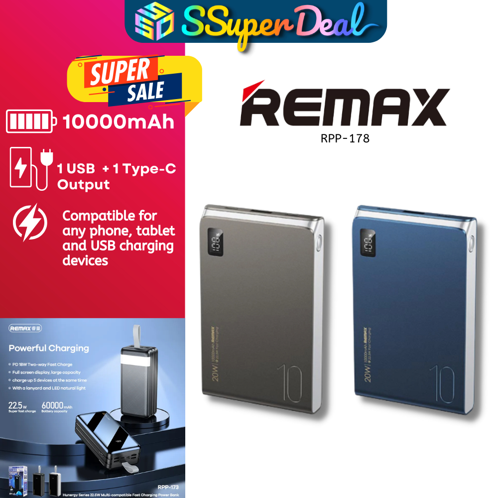 Remax Kinyin Series RPP-178 22.5W PD+QC Multi-compatible Fast Charging ...