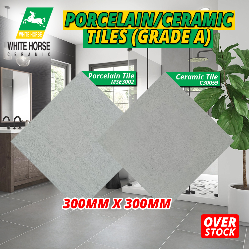 [Kuala Lumpur & Klang Valley Only] White Horse Porcelain/Ceramic Tiles
