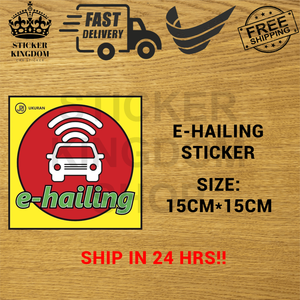 E-HAILING FOR G R A B DRIVER E-HAILING STICKER FOR CAR E-HAILING GRAB ...