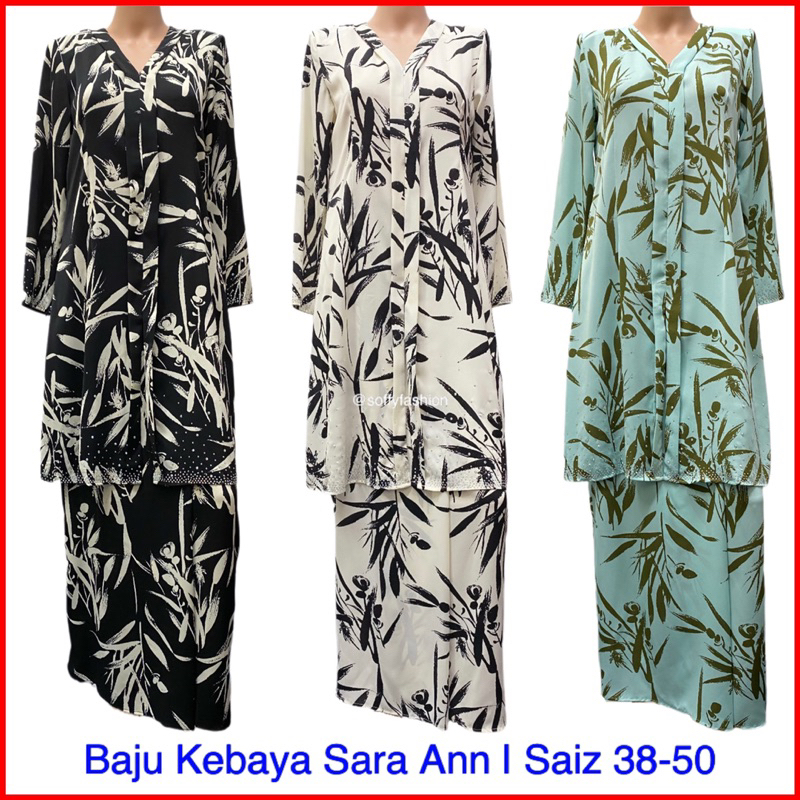 NEW BARU KEBAYA SARA ANN MUSLIMAH BAJU KURUNG KEBARUNG KOLEKSI RAYA COLLECTION SAIZ 38-50