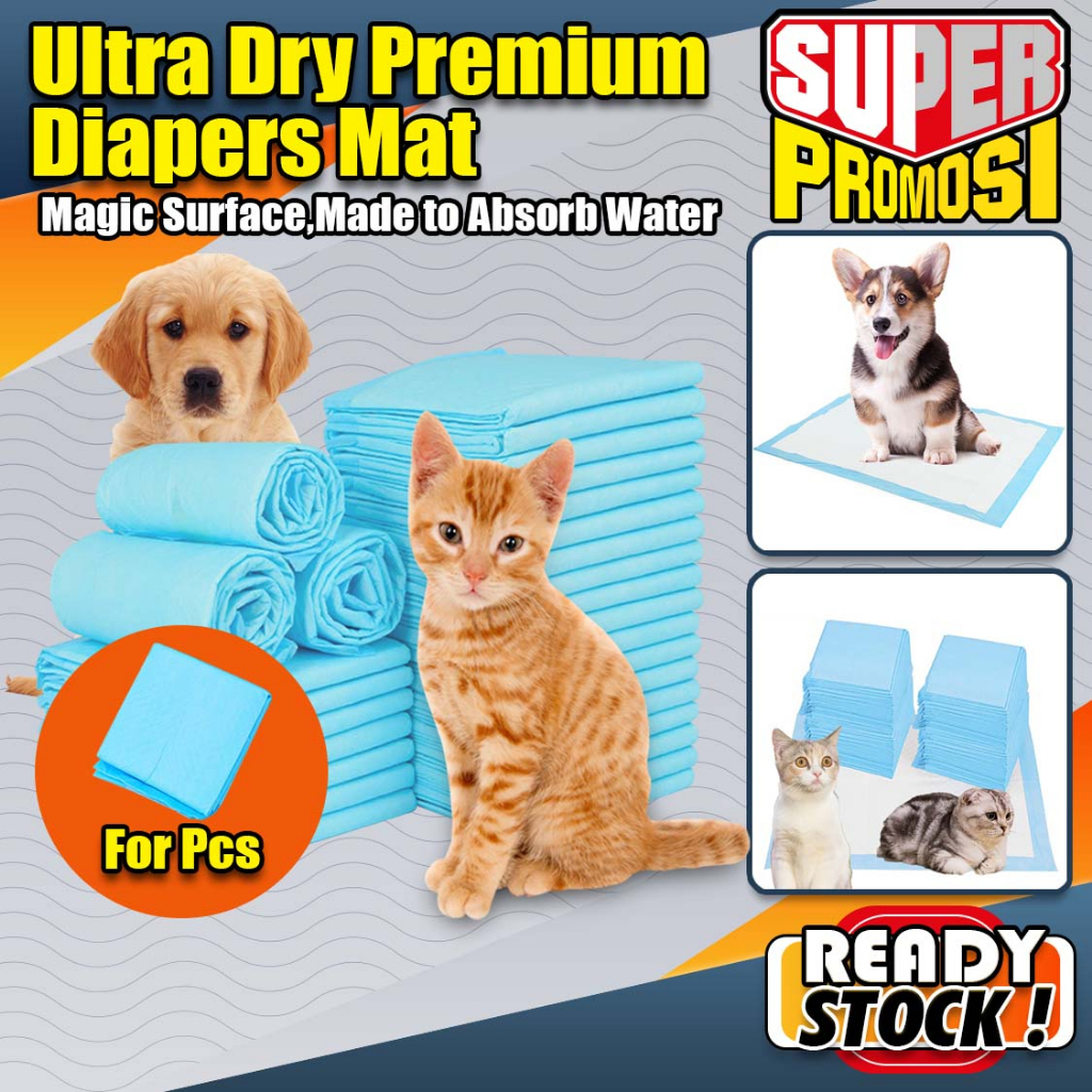 Pet Training Pads 1 PCS Alas Kencing Kucing Lapik Kucing Dalam Sangkar ECO Pet Wee Pad Dog Pee Pad Cat Urine Pad 宠物尿垫