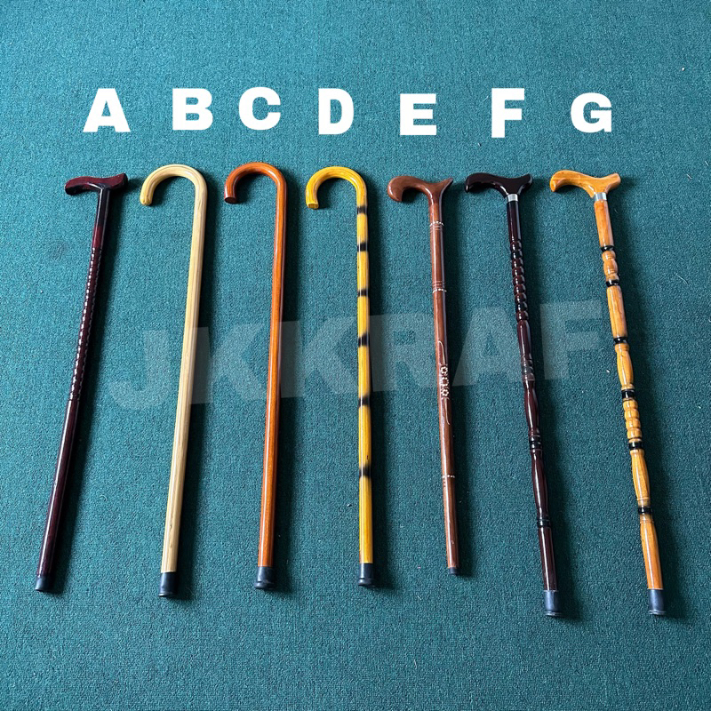 Tongkat Pelbagai Variasi Murah / Variety Bamboo and Wooden walking sticks