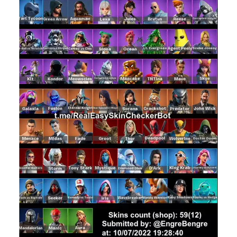 Fortnite Account Rare Cheap | 1700 VB | John Wick | Marvel Skins ...