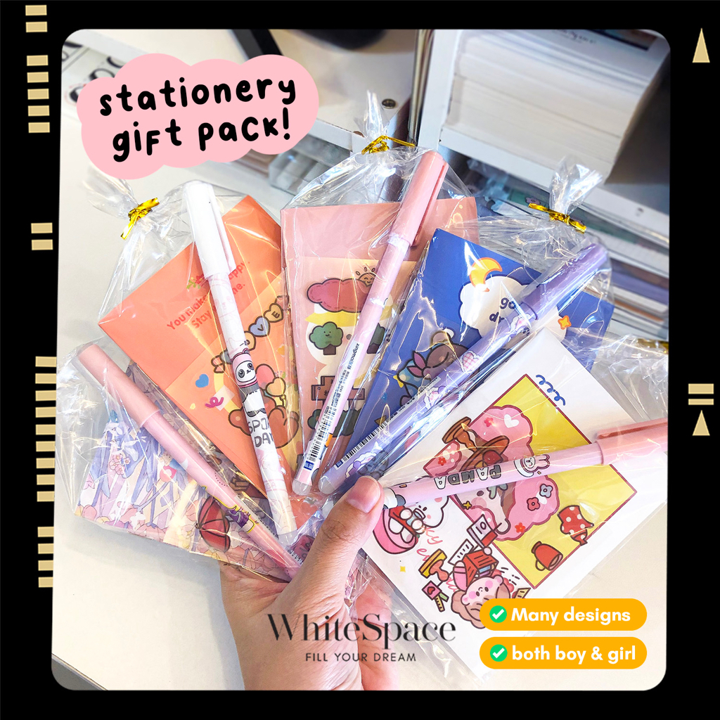 Whitespace Ready Stock Cute Stationery Gift Set for Student Souvenir