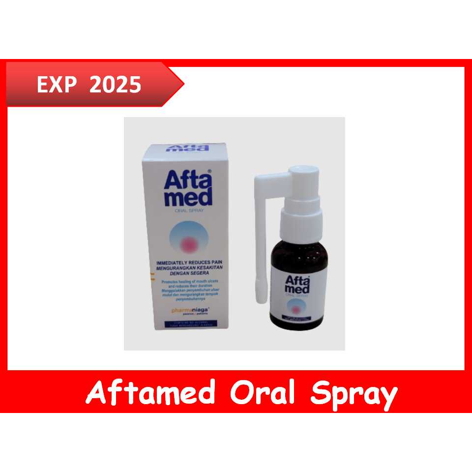 SHIPPING DISCOUNT!! EXP 2025 Aftamed Oral Spray 20ml Pharmaniaga