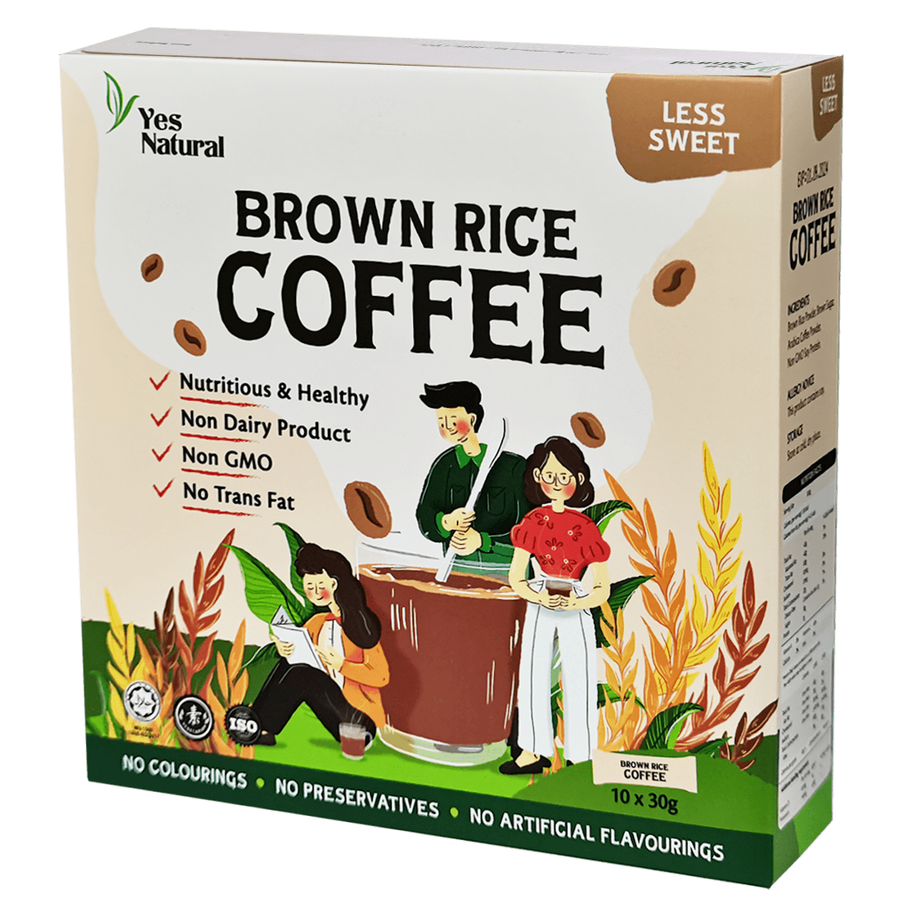Yes Natural Brown Rice Coffee (No Added Sugar)(10x30g) Shopee Malaysia