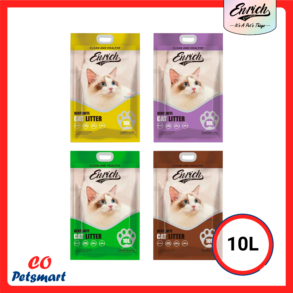 Enrich Champion Bentonite Cat Litter 10L Shopee Malaysia